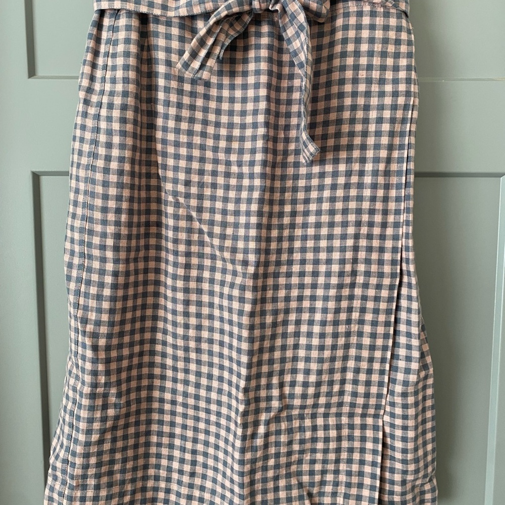 notPERFECTLINEN gingham Skirt